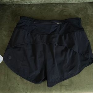 Black lululemon athletic shorts size 4